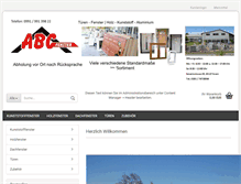 Tablet Screenshot of abc-fenster.de
